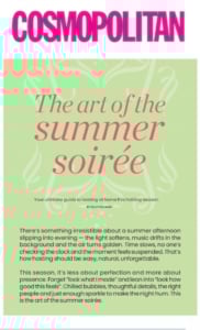 Feature article in Cosmopolitan magazine Dec2025/Jan2026