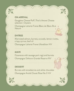 When Burrata Meets Champagne Event