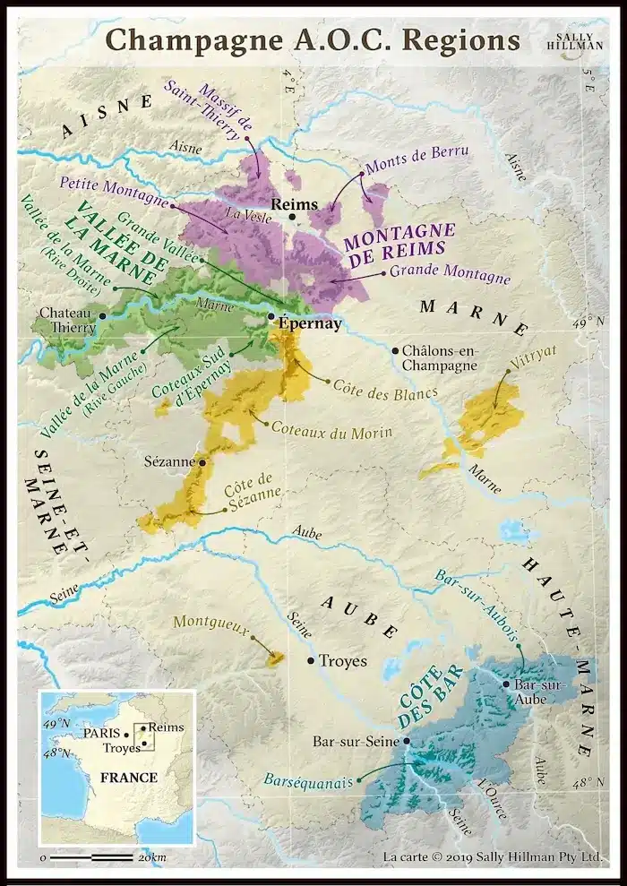 France Champagne Maps