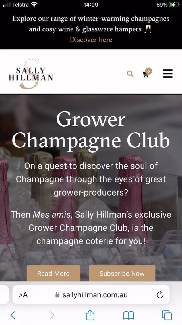 Are you keen to get off the beaten path and discover unique grower champagnes that truly embody their terroir? 🇫🇷
 
If so, Sally Hillman’s exclusive Grower Champagne Club, Mes amis, welcomes you to join and savour the exquisite flavours and exceptional experiences waiting for you.
 
Bonjour et Bienvenue to your most exciting and effervescent wine club adventure yet 🥂
 
Find out more via the 🔗 in bio.
 
SallyHillman.com.au
 
#SallyHillman #CelebratingChampagne
#champagne #champagnelover #winelover #growerchampagne #recoltantmanipulant #champagneclub #growerchampagneclub #champagnesubscription #champagnegifts #winegifts #luxurygifts #champagneglass #luxuryglasses #wineglass #champagnemoments #champagnelife #champagnetime #celebration #champagnetasting #winetasting #wineeducation #gifting #giftingideas #gifts #corporategifting #corporategifts #giftideas
