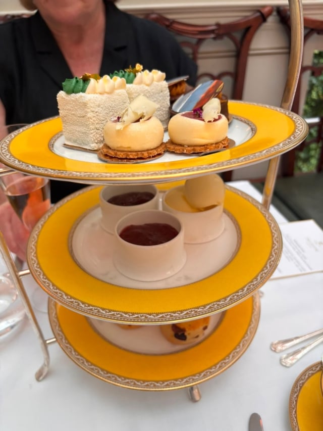 I was reminded yesterday that some traditions are worth keeping.
.
.

In the afternoon, my son and I enjoyed the simple pleasure of afternoon tea. 

Accompanied by a couple of glasses of champagne rosé, an oolong tea for me and a house blend black tea for James, we whiled away a delightful few hours in conversation over a choux bun filled with raspberry cream, freshly made finger sandwiches, light-as-a-feather scones served with raspberry or strawberry jam and clotted cream, and a selection of petite cakes.

As I sat there, I found myself wondering how afternoon tea came to be. It began not as a grand occasion, but simply as a way to bridge the long hours between lunch and a fashionably late dinner. 

A very British tradition and such a delight. One that’s very much worth taking the time to enjoy.

À bientôt,

Sally

#sallyhillman #celebratingchampagne #afternoontea