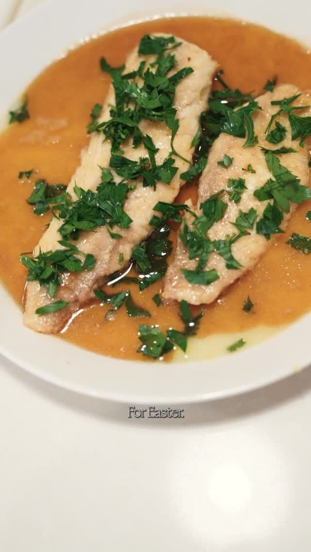 ✨ Easter on a plate ✨

Golden, buttery snapper fillets (skin off), sizzling to perfection, finished with a squeeze of lemon. 🍋🧈 My take on a classic sole meunière.

Elegant enough for the Easter holiday table, indulgent enough to make you stop scrolling. 😋

Simple. Delicious. Absolutely unforgettable.

#easterfeast #seafoodlover #buttermakeseverythingbetter #frenchcooking #celebratingchampagne