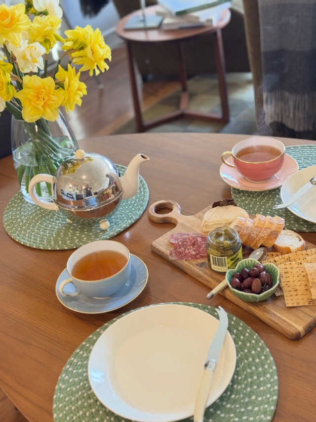 What started as a meeting over tea to talk through business ideas, somehow became something rather more lovely.

We began with a pot of beautiful French tea - Mariage Frères Casablanca, fragrant and wonderfully evocative - and a good conversation.

Then came the cheese, charcuterie, olives, cornichons and baguette… and, naturally, champagne. 🥂

Because sometimes the best ideas, and the best conversations, happen when you stop watching the clock, put something delicious on the table and pour another glass.

#SallyHIllman #CelebratingChampagne #FrenchInspired #EntertainingAtHome #ArtOfEntertaining